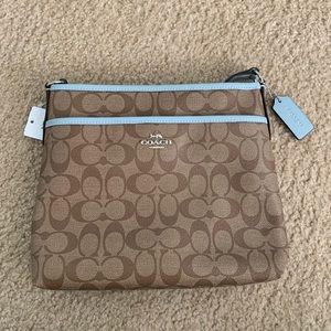 Coach Signature ZIP File Crossbody